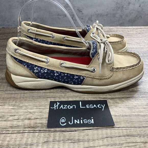 Sperry~Women’s~Top-Sider Tan Anchor Boat Shoes~Size 8 M - Picture 2 of 8